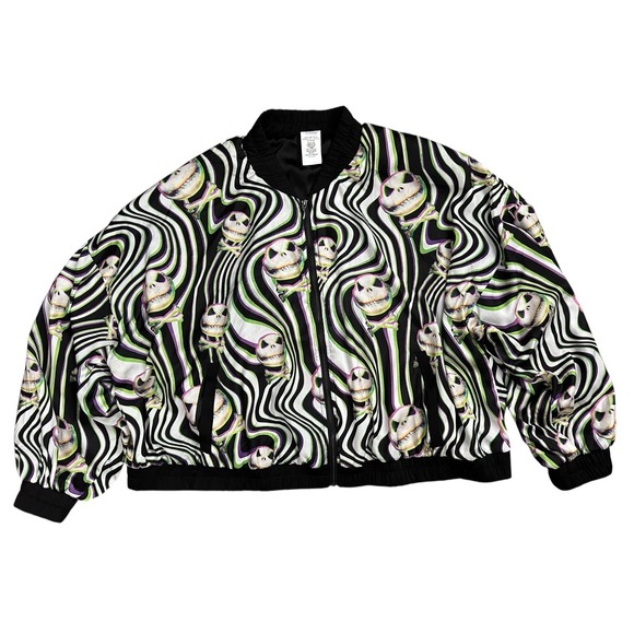 Disney The Nightmare Before Christmas Jack Skellington Holographic Womens Jacket - Picture 1 of 8